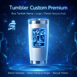 Tumbler Custom Premium Stainless – Tambah Nama/Logo/Desain